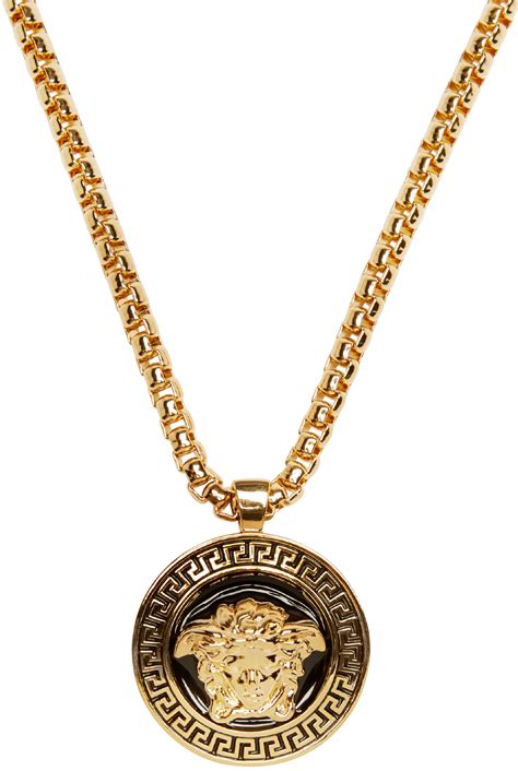 versace women's silver necklaces.